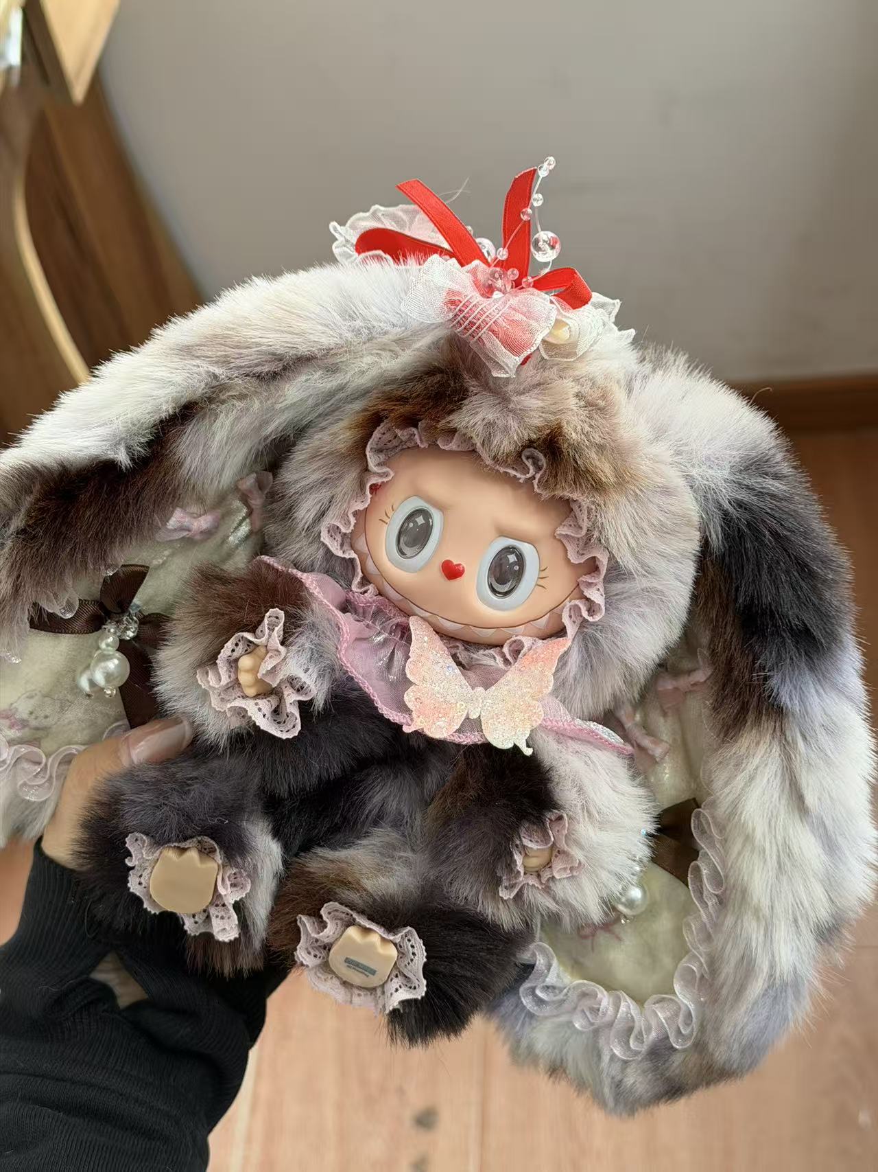 Fancy Huge Ear Labubu Labubu Retrofit Design(Authenitic Doll)