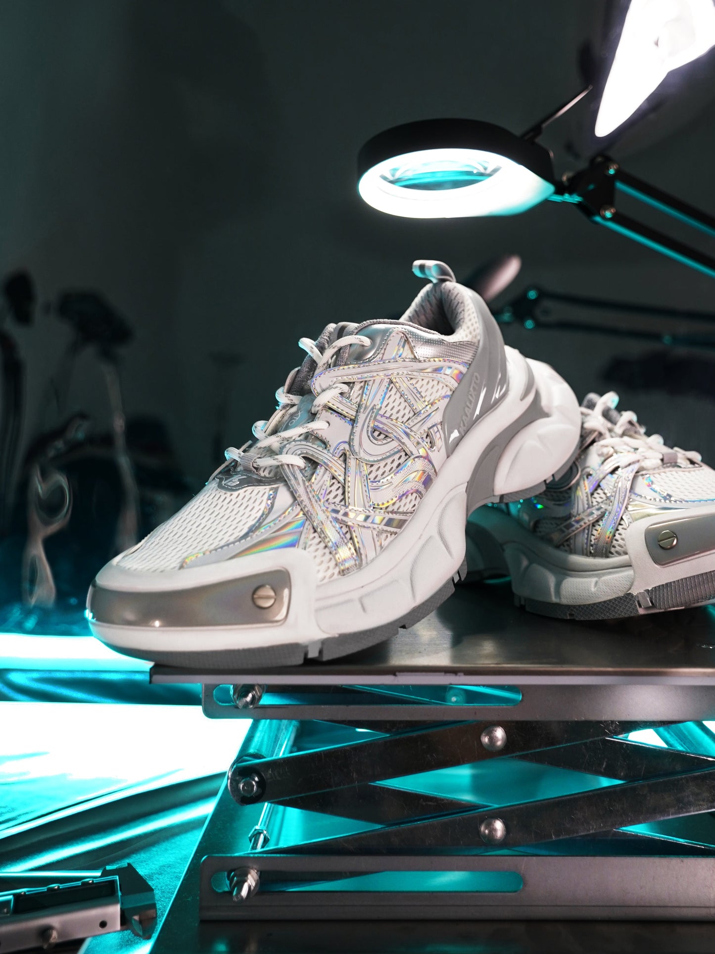 Silver Thick Bottomed Sneakers