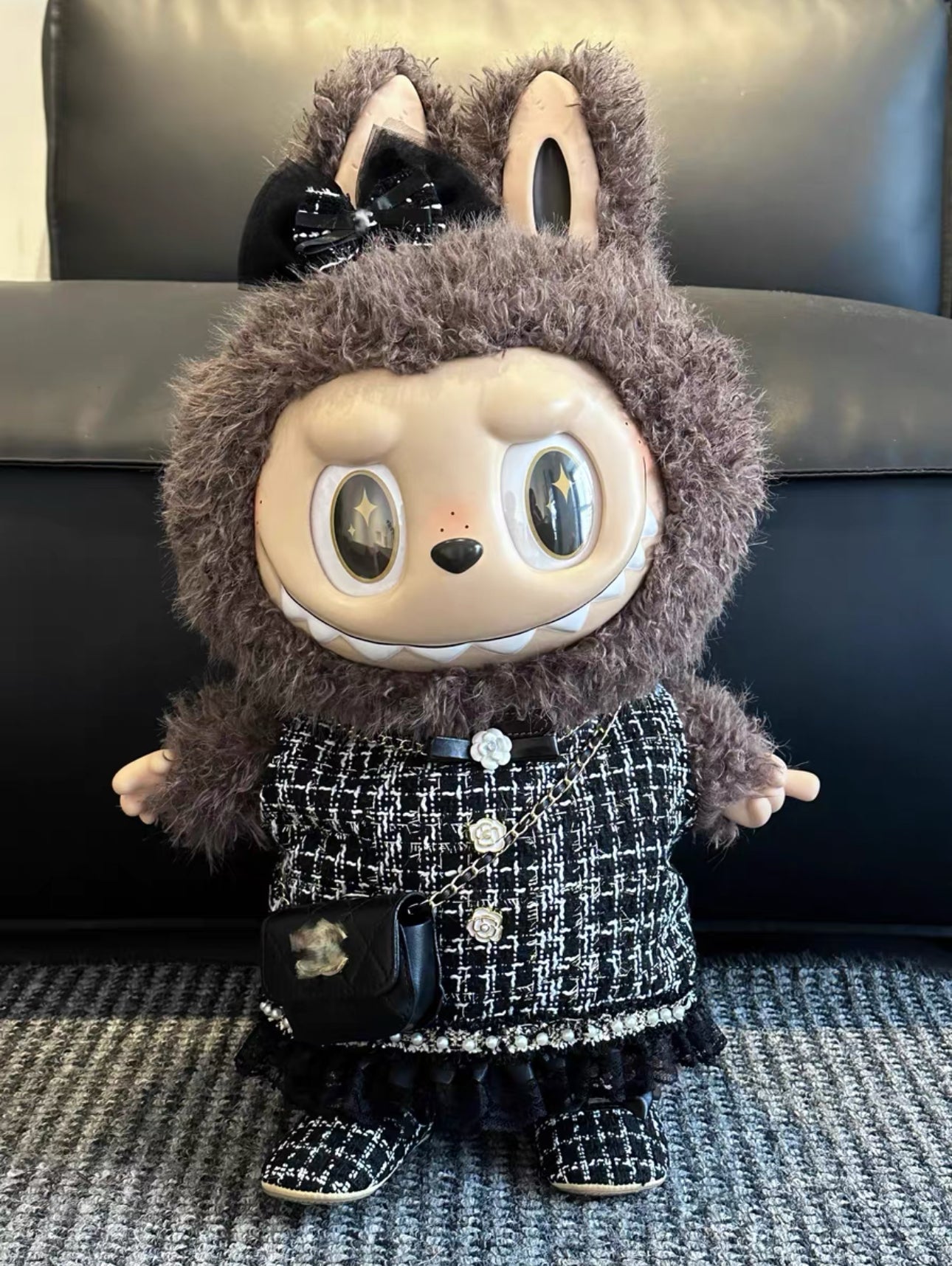 Labubu Zimomo Chanel Family Outfits(Handmade Design)