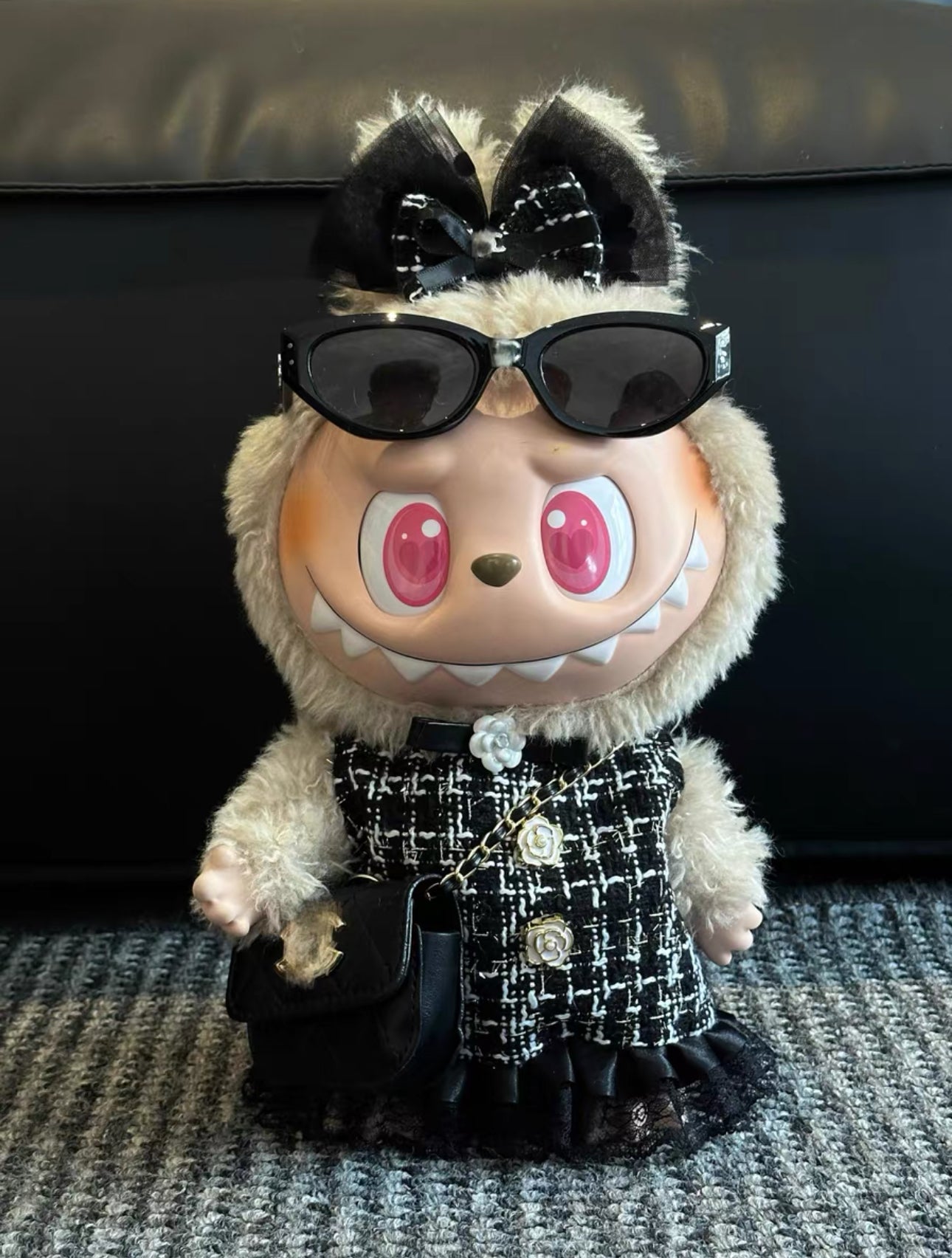 Labubu Zimomo Chanel Family Outfits(Handmade Design)