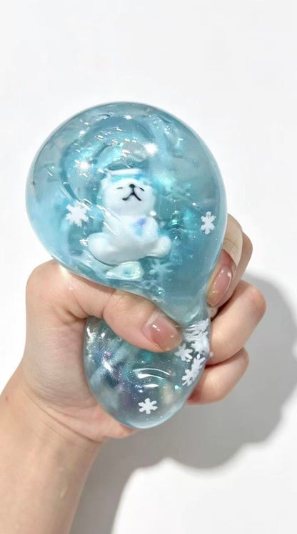 Mystery Dumpling Polar Bear Edition | RMS Crazy Fun Squishy Fidget Toy Blind Pack