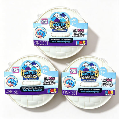 Mystery Dumpling Polar Bear Edition | RMS Crazy Fun Squishy Fidget Toy Blind Pack