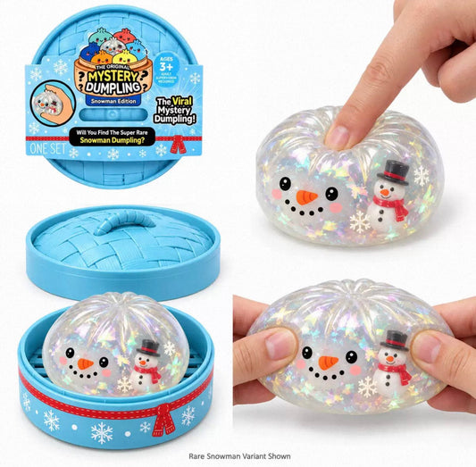 The Viral Mystery Holiday Dumpling Snowman Edition Squishy