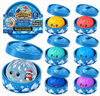 The Viral Mystery Holiday Dumpling Penguin Edition Squishy