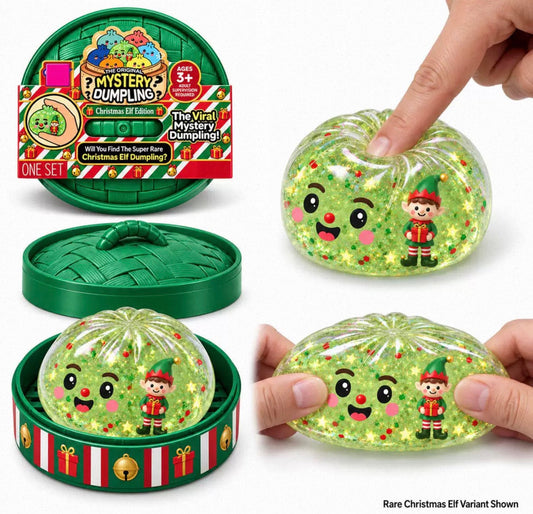 The Viral Mystery Holiday Dumpling Christmas Elf Edition Squishy
