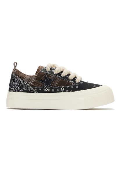 Star Canvas Shoes-Paisley