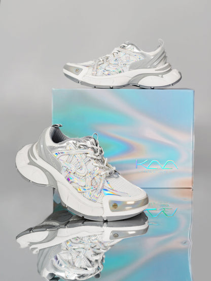 Silver Thick Bottomed Sneakers