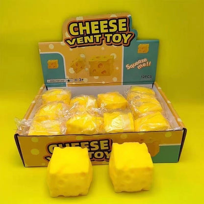 Realistic Square Cheese Squish